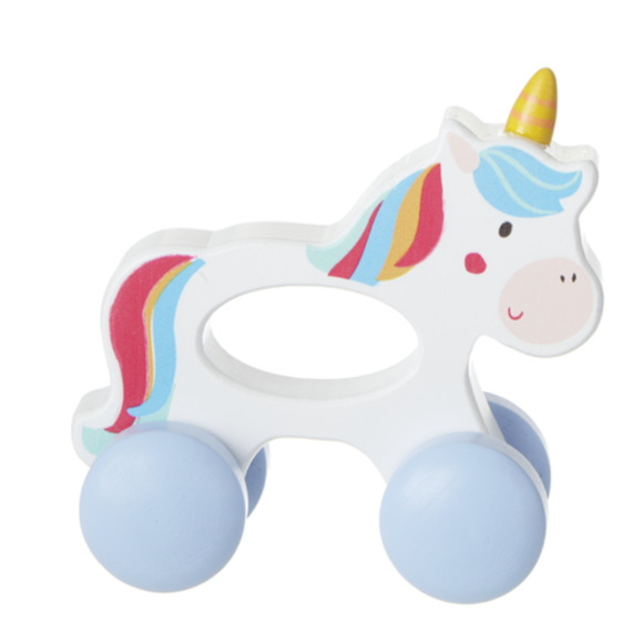 Ganz Wooden Unicorn Push Toy 4.25" Baby - Picture 2 of 7